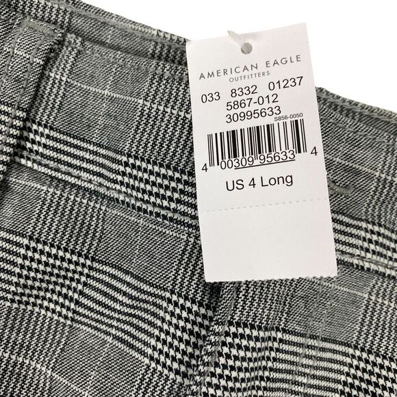 American Eagle Plaid Hi-Rise Super Stretch Mini Skirt size 4 Long NEW - Picture 8 of 11